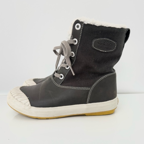 Keen Women’s Elsa Lace Up Waterproof Boots Olive Green Size 6 - Picture 5 of 11